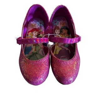 New Disney Glitter Kids Princess Dress Shoes